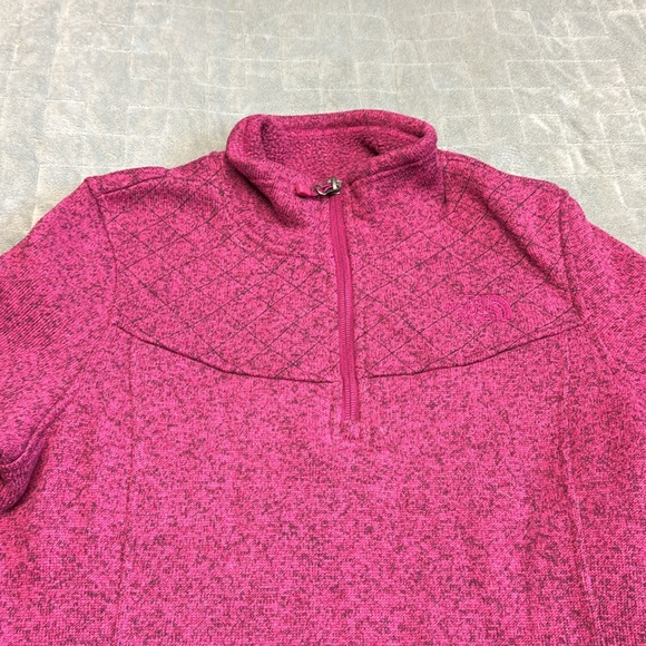 The North Face Knit Sweatshirt, Pink, Magenta, Pullover, Fleece, Size M - Picture 4 of 9